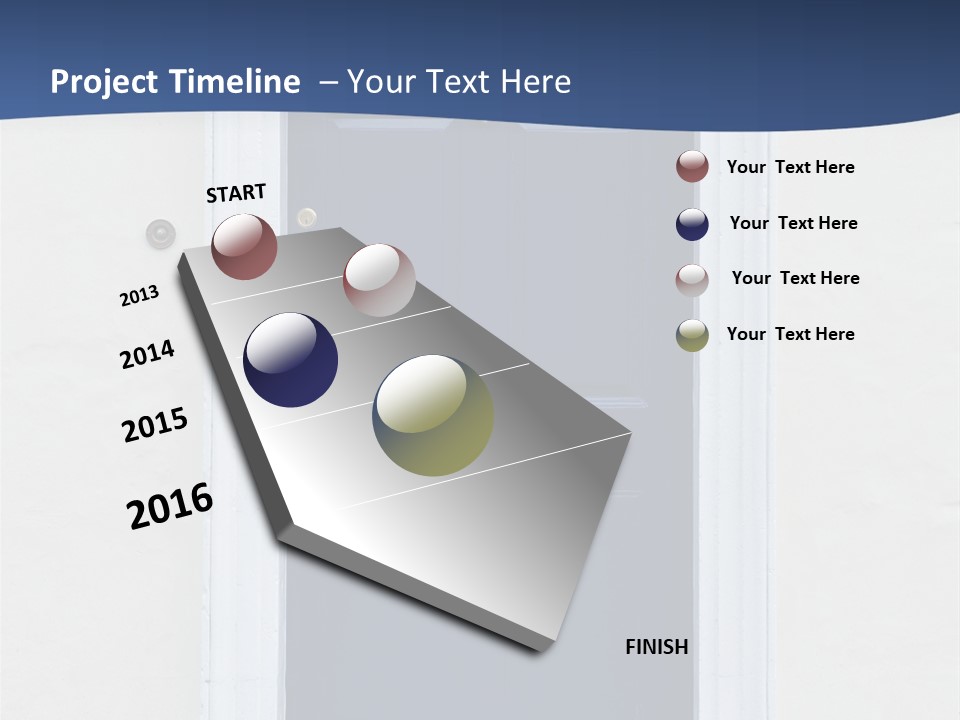 Porch Holiday Building PowerPoint Template