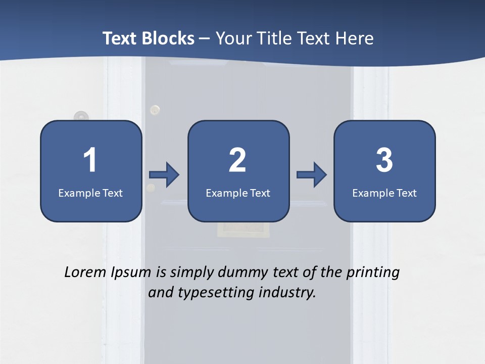 Porch Holiday Building PowerPoint Template