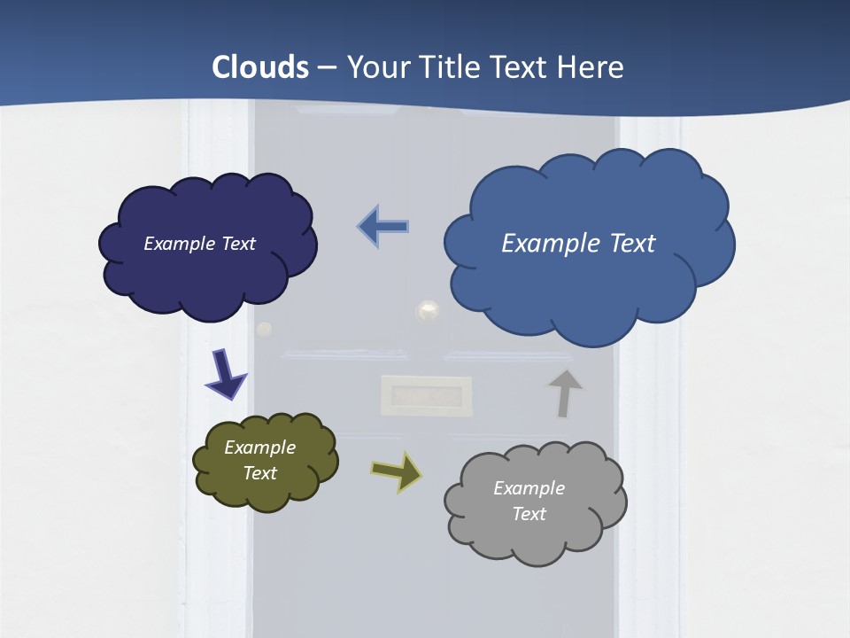 Porch Holiday Building PowerPoint Template