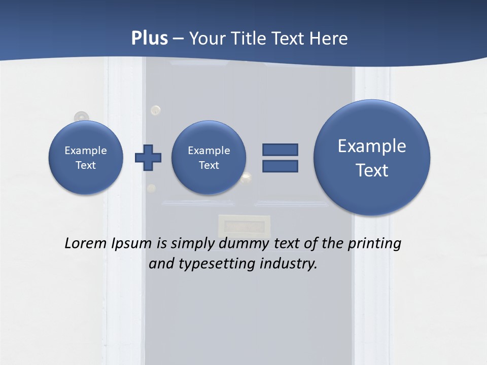 Porch Holiday Building PowerPoint Template