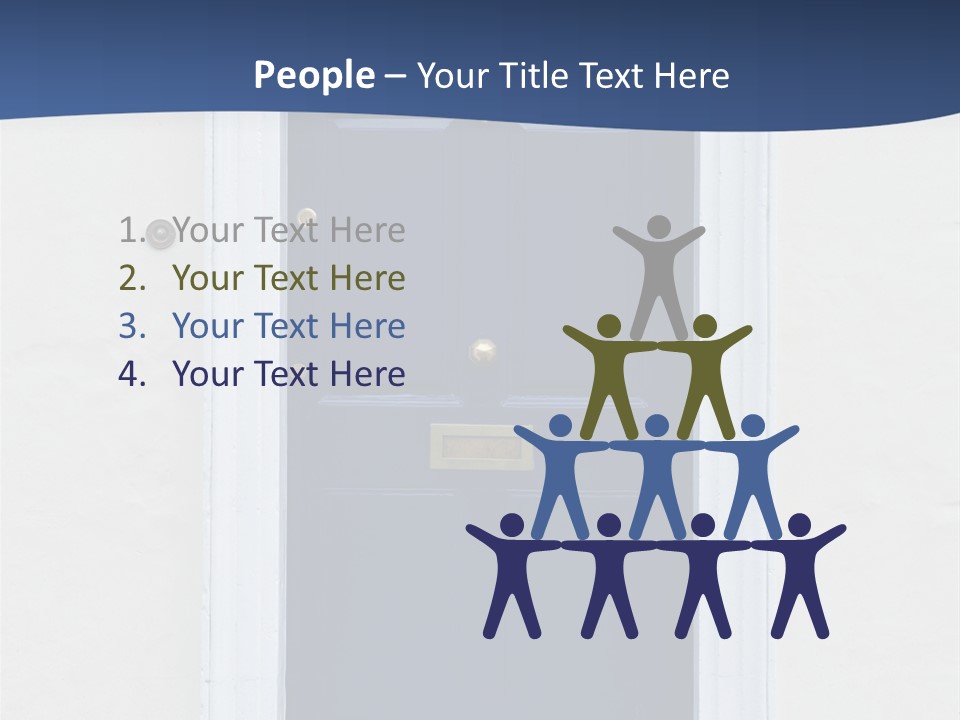 Porch Holiday Building PowerPoint Template