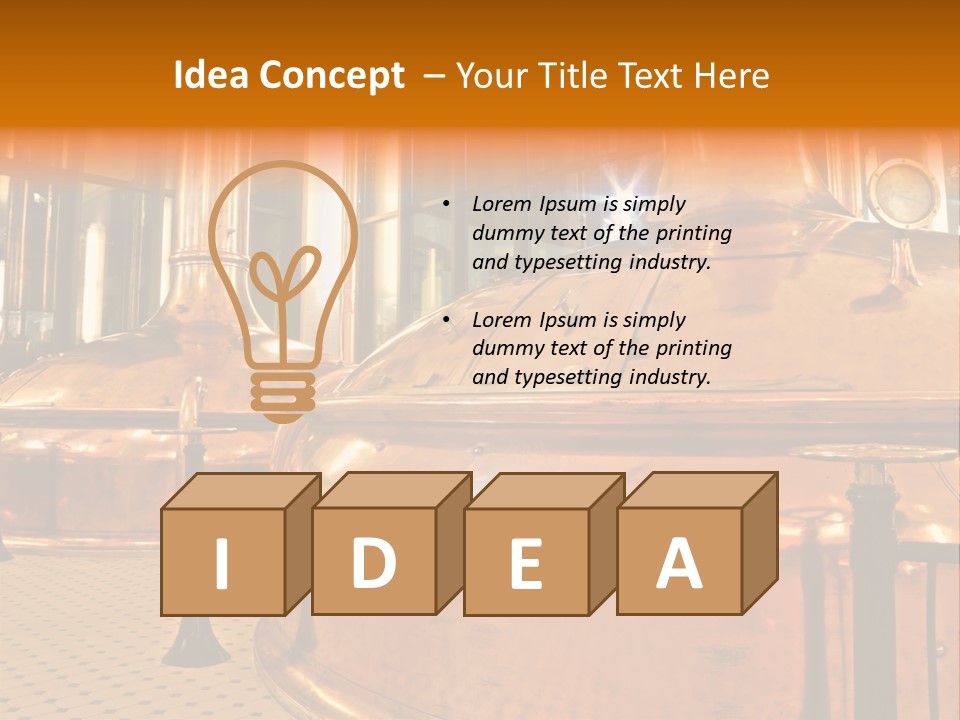 Vat Wheat Technology PowerPoint Template