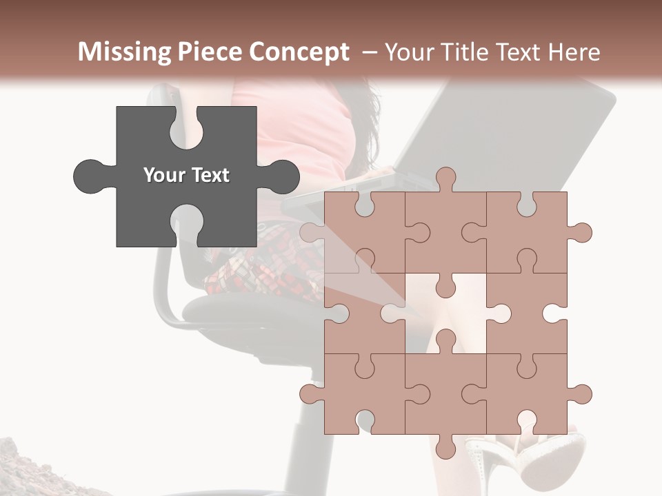 Nature Carefree Computer PowerPoint Template