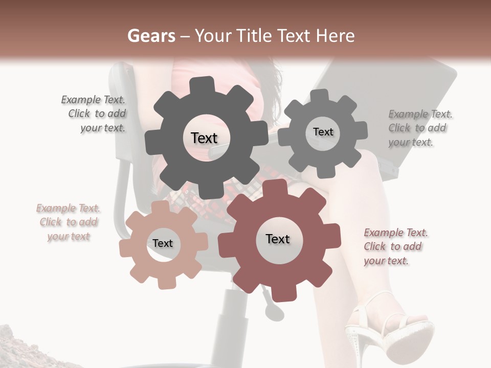 Nature Carefree Computer PowerPoint Template