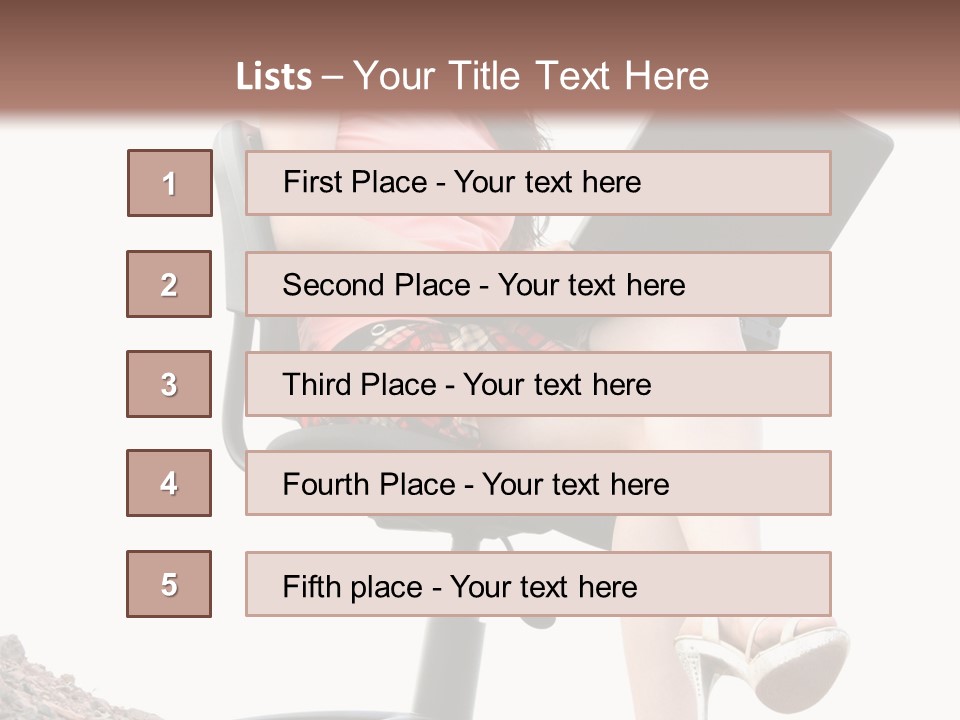 Nature Carefree Computer PowerPoint Template