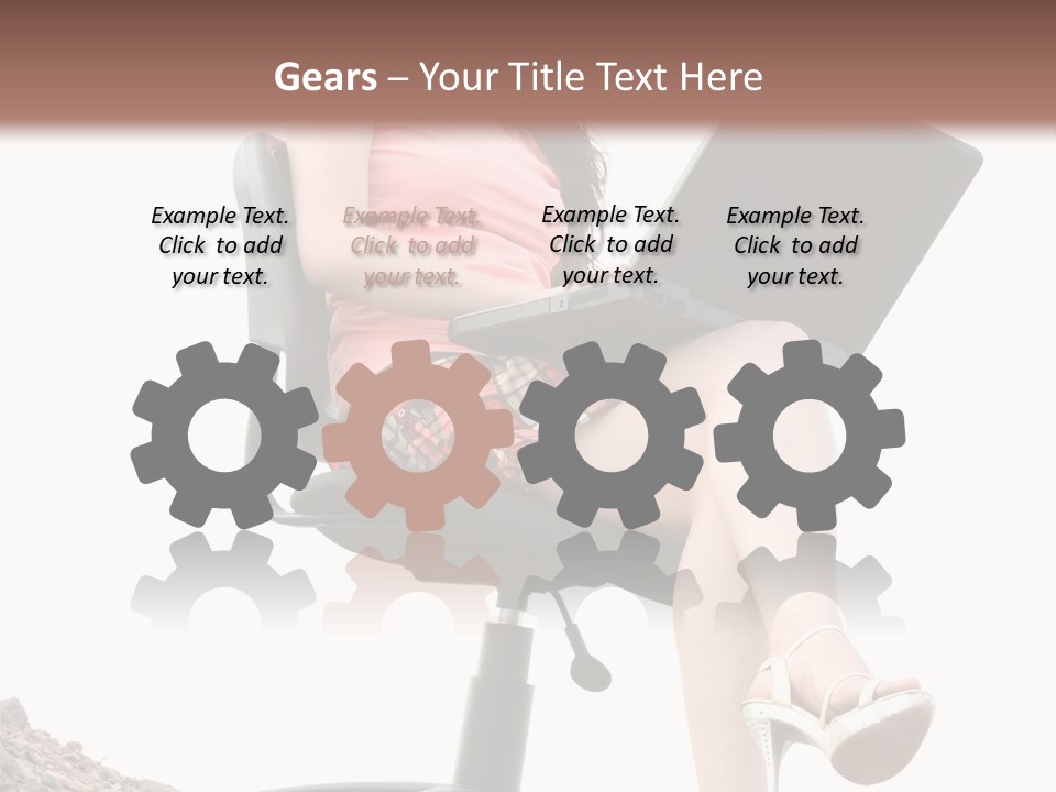 Nature Carefree Computer PowerPoint Template