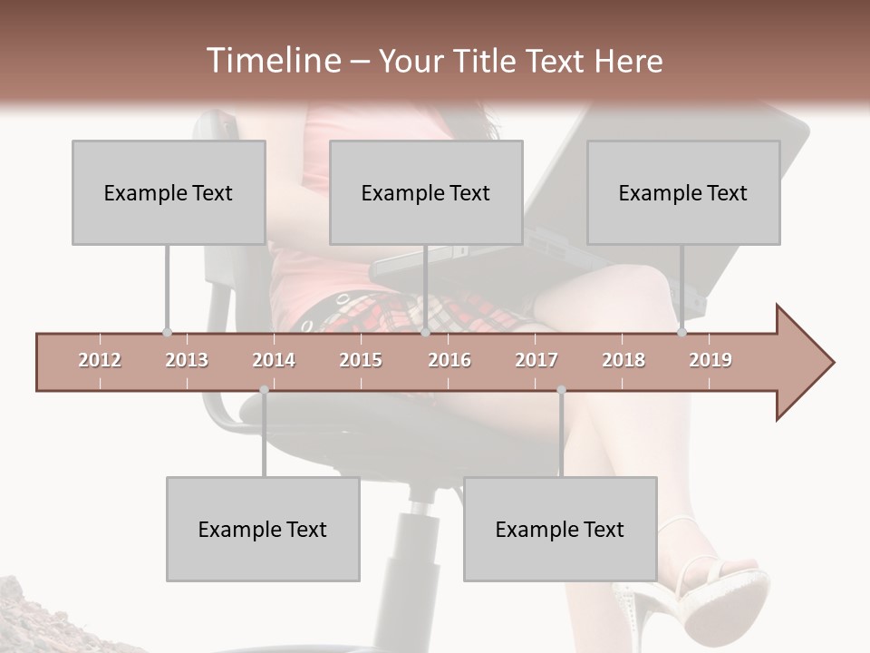 Nature Carefree Computer PowerPoint Template