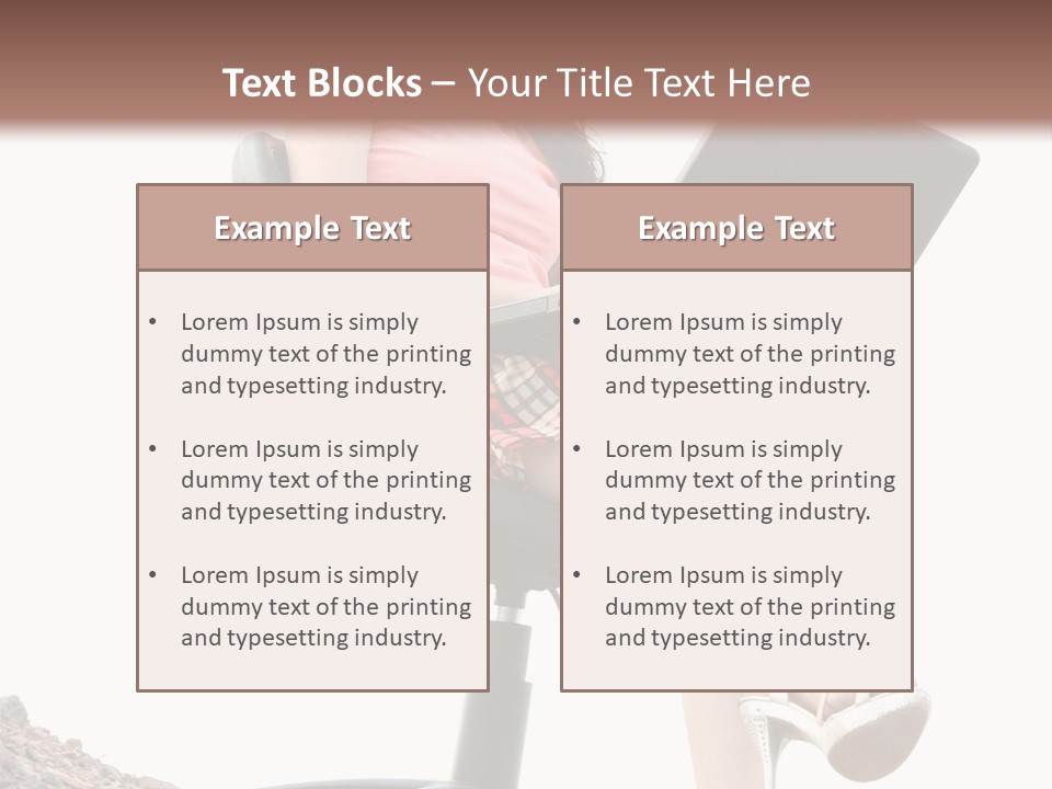 Nature Carefree Computer PowerPoint Template