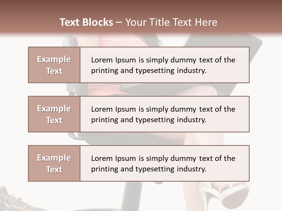 Nature Carefree Computer PowerPoint Template