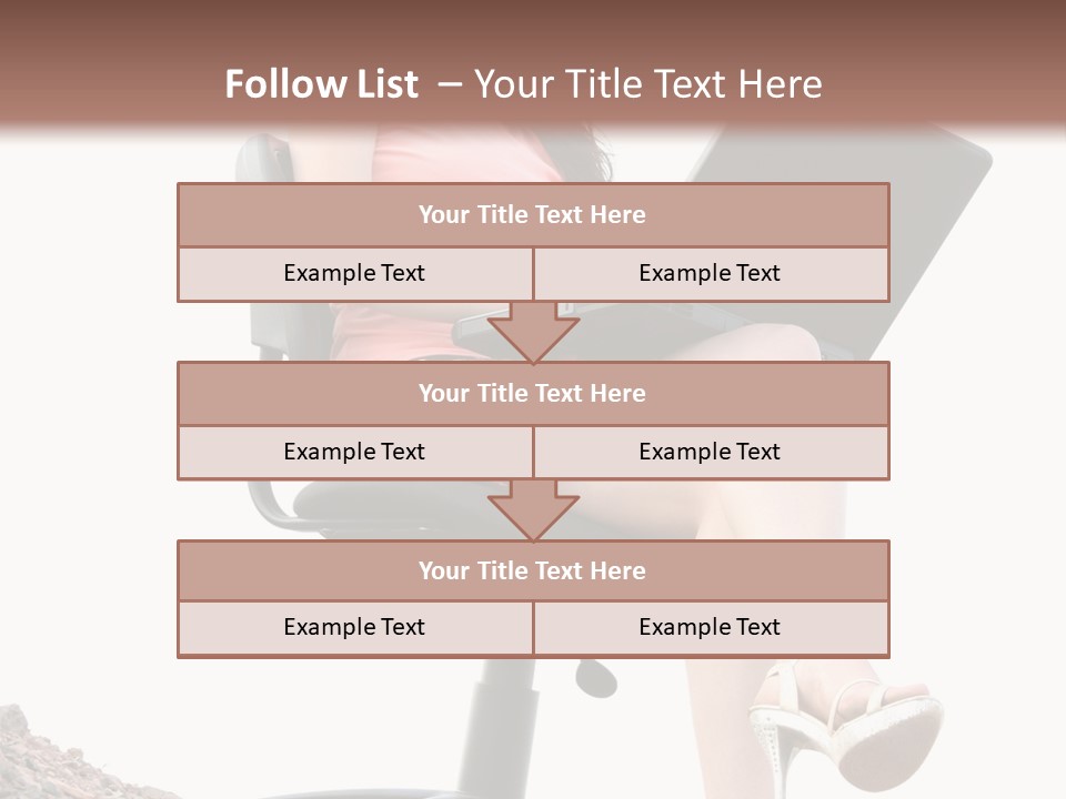 Nature Carefree Computer PowerPoint Template