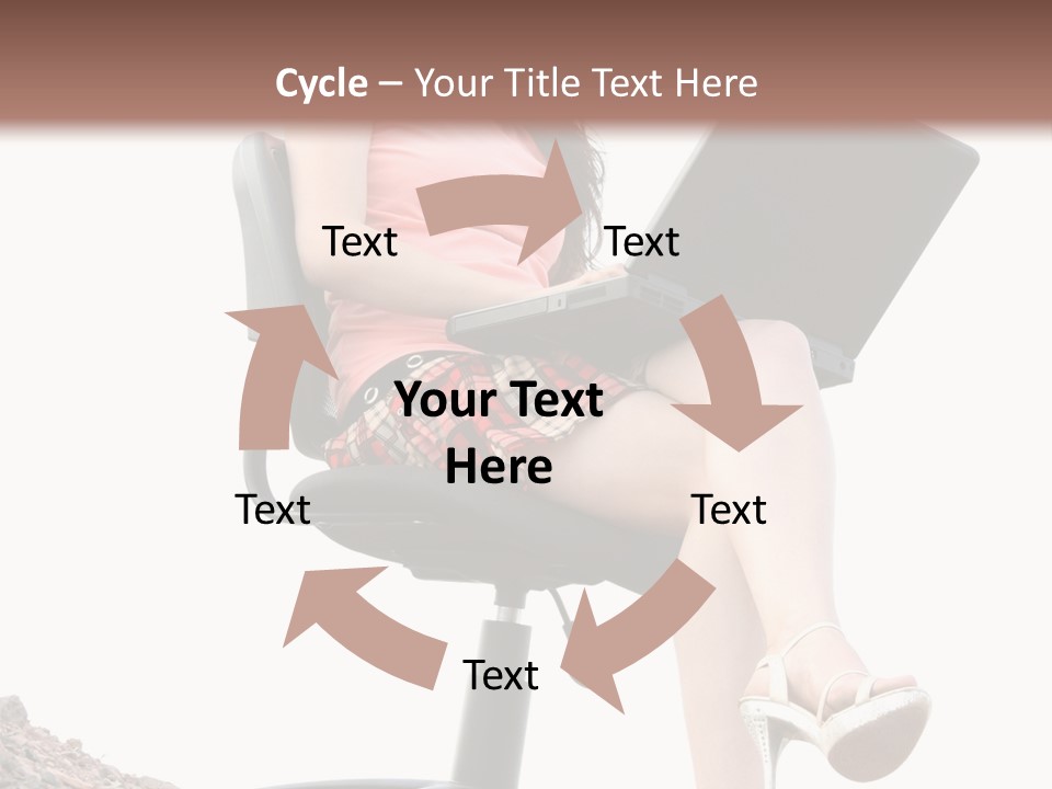 Nature Carefree Computer PowerPoint Template
