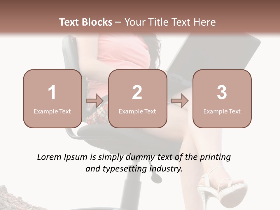 Nature Carefree Computer PowerPoint Template