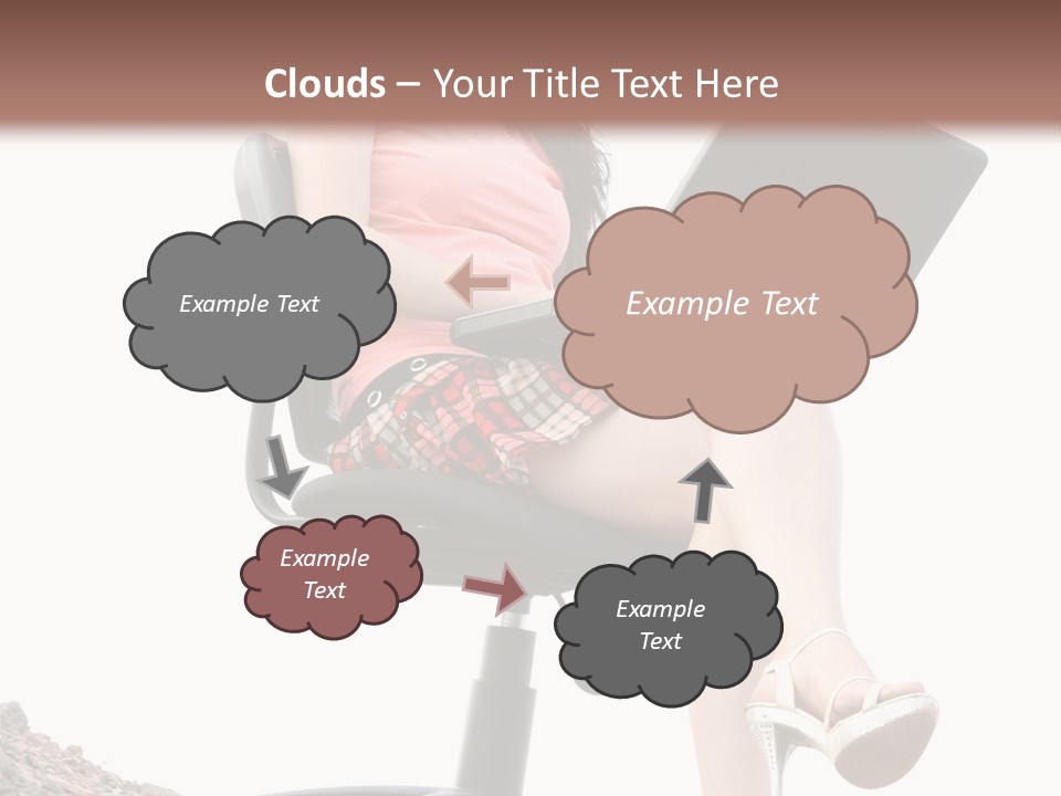 Nature Carefree Computer PowerPoint Template