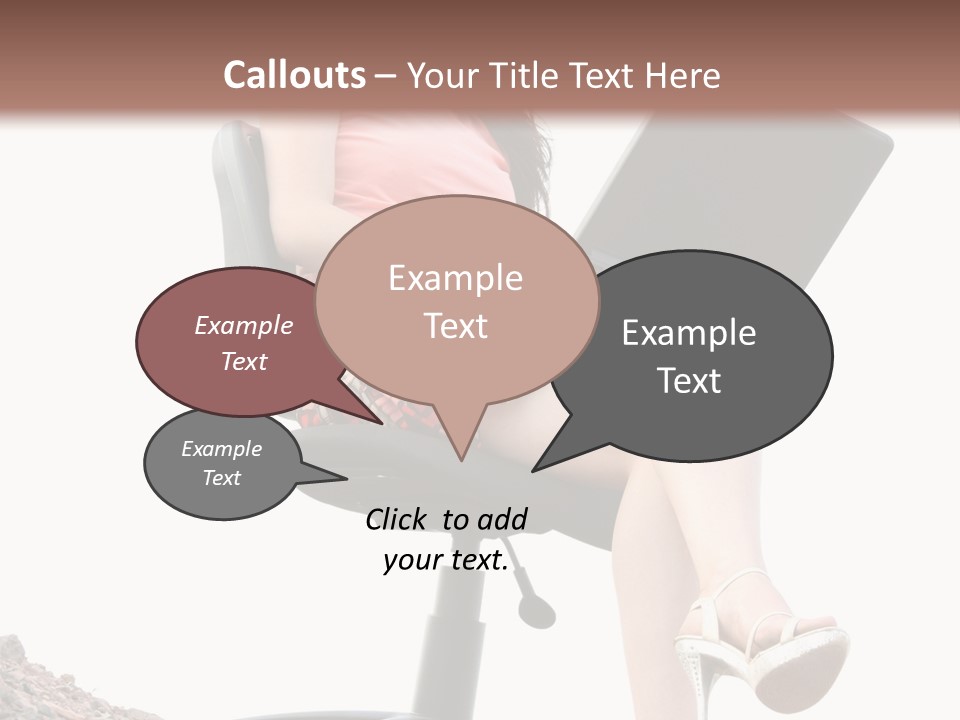 Nature Carefree Computer PowerPoint Template