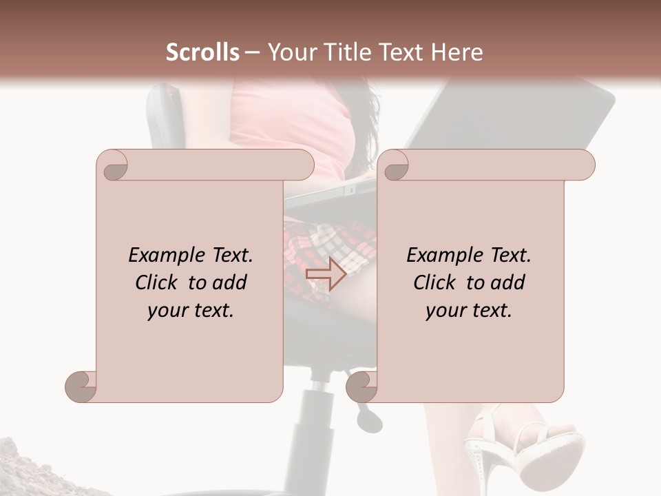 Nature Carefree Computer PowerPoint Template