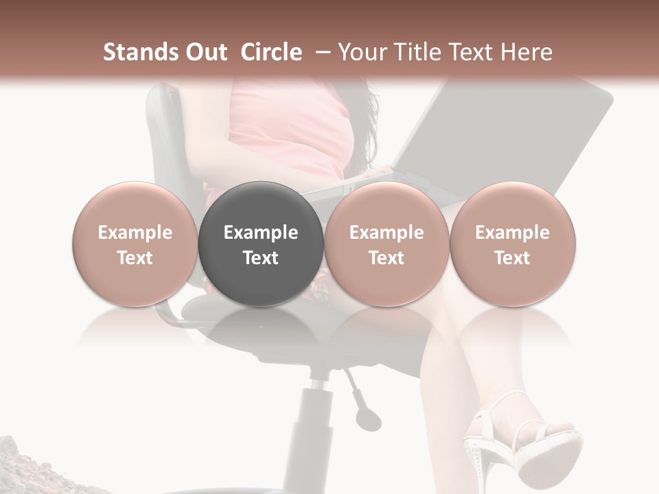 Nature Carefree Computer PowerPoint Template