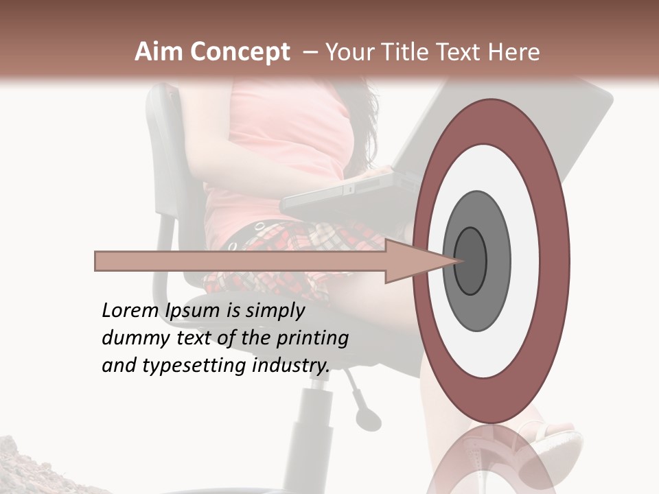 Nature Carefree Computer PowerPoint Template