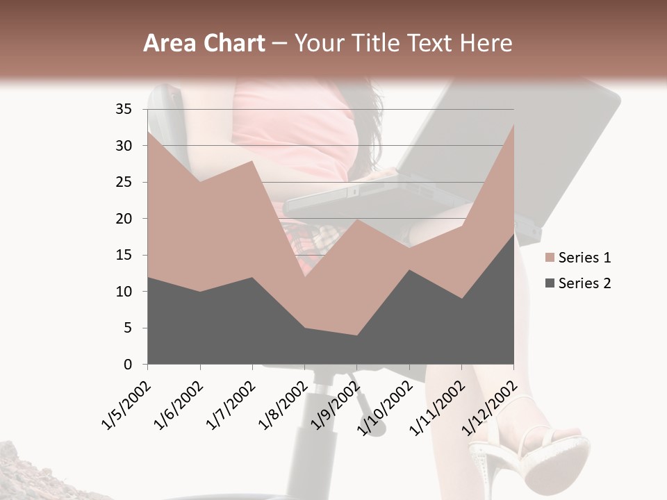 Nature Carefree Computer PowerPoint Template
