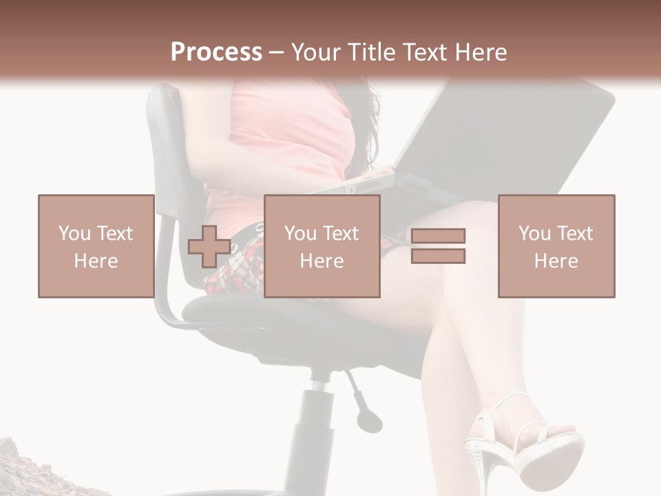 Nature Carefree Computer PowerPoint Template