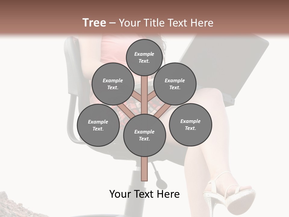 Nature Carefree Computer PowerPoint Template