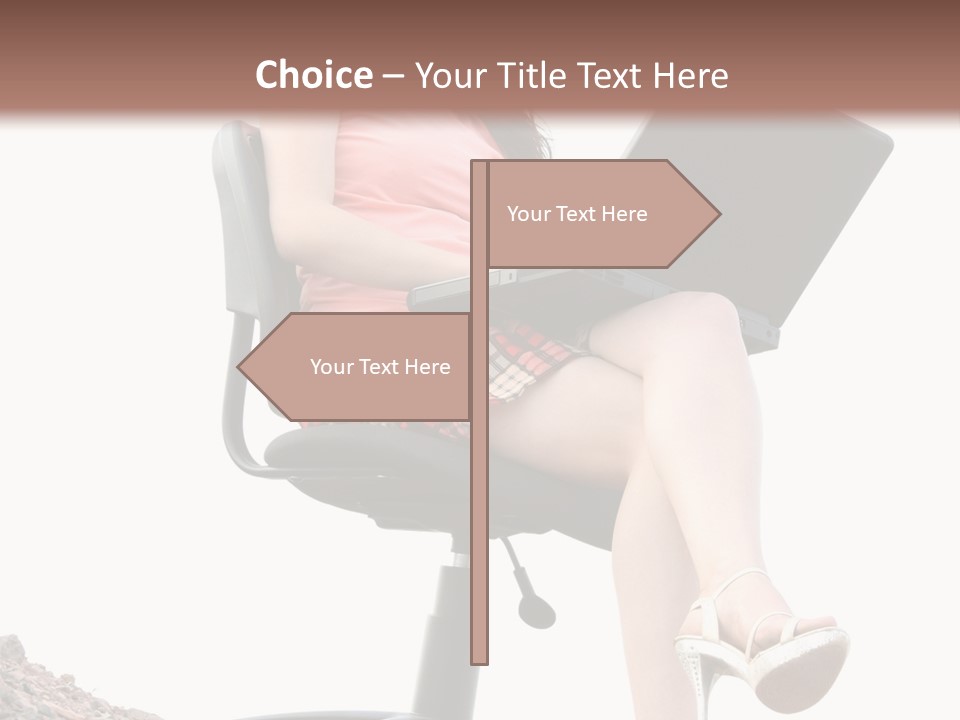 Nature Carefree Computer PowerPoint Template
