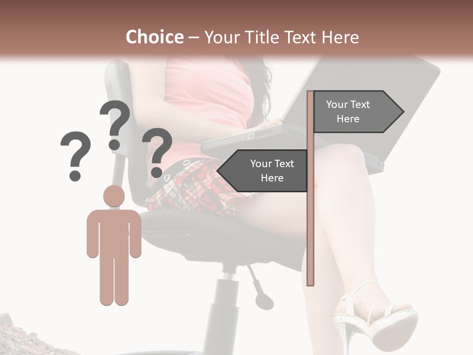 Nature Carefree Computer PowerPoint Template