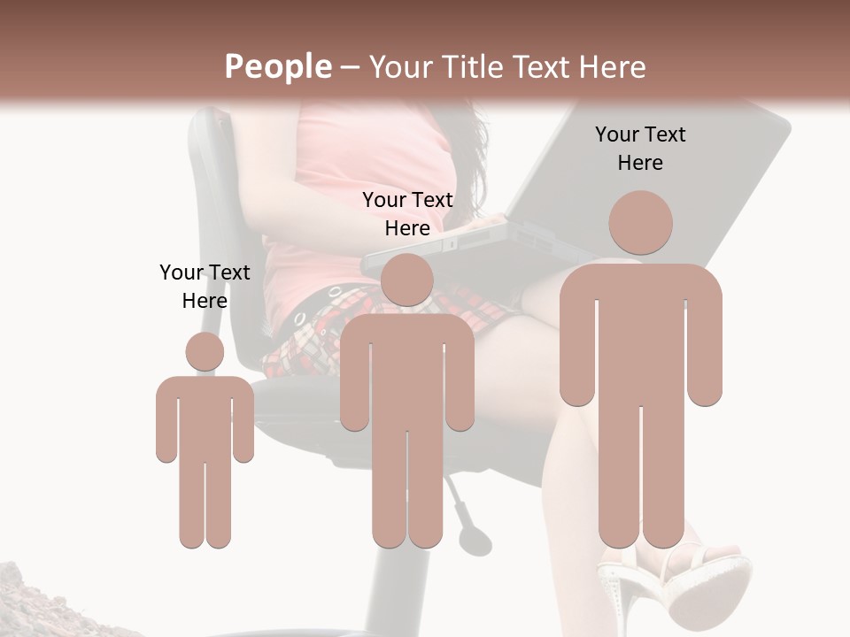 Nature Carefree Computer PowerPoint Template