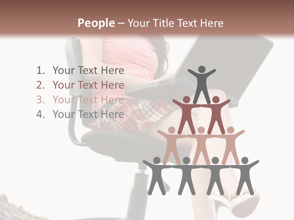 Nature Carefree Computer PowerPoint Template