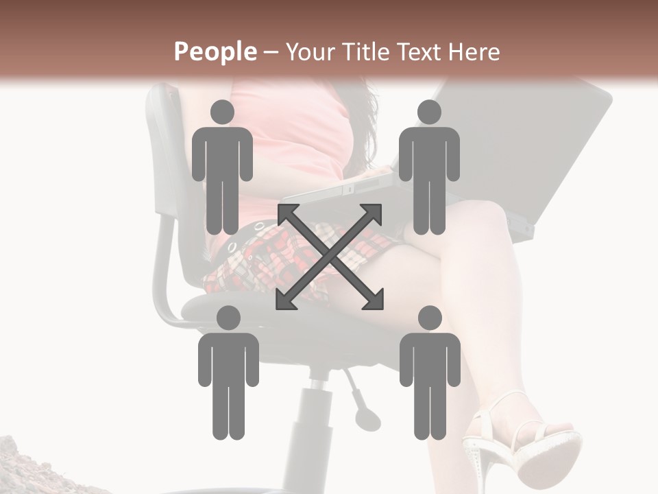 Nature Carefree Computer PowerPoint Template