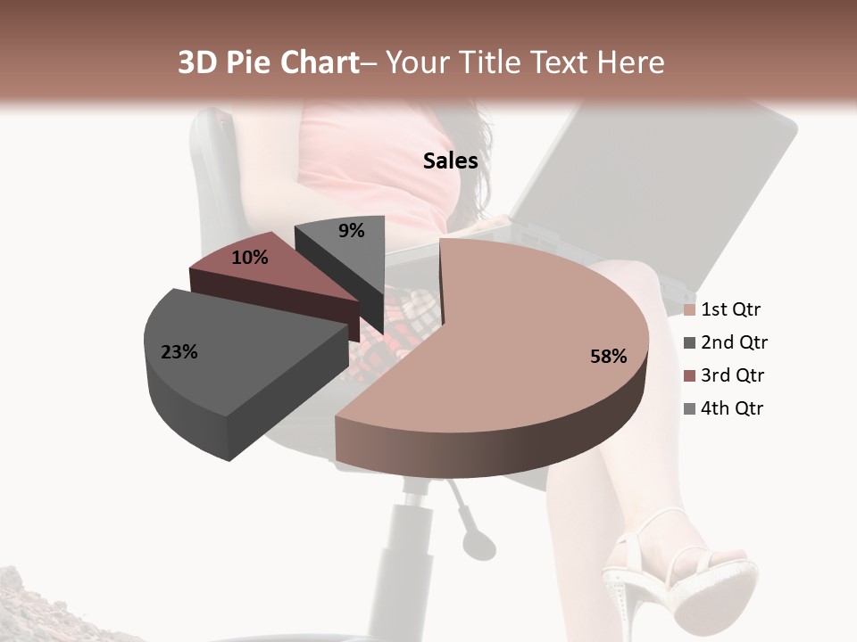 Nature Carefree Computer PowerPoint Template