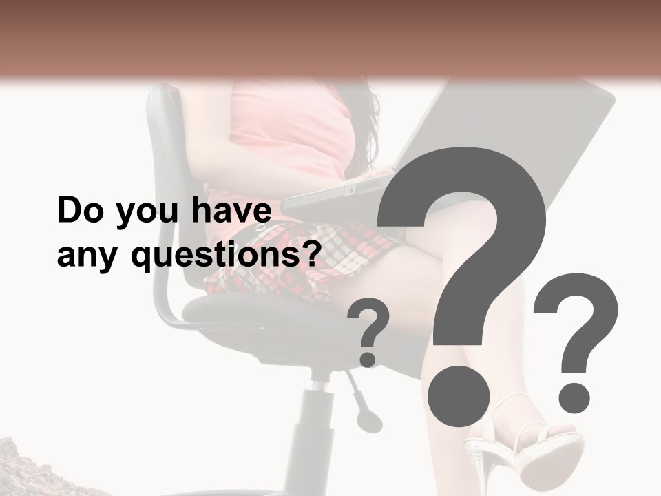 Nature Carefree Computer PowerPoint Template