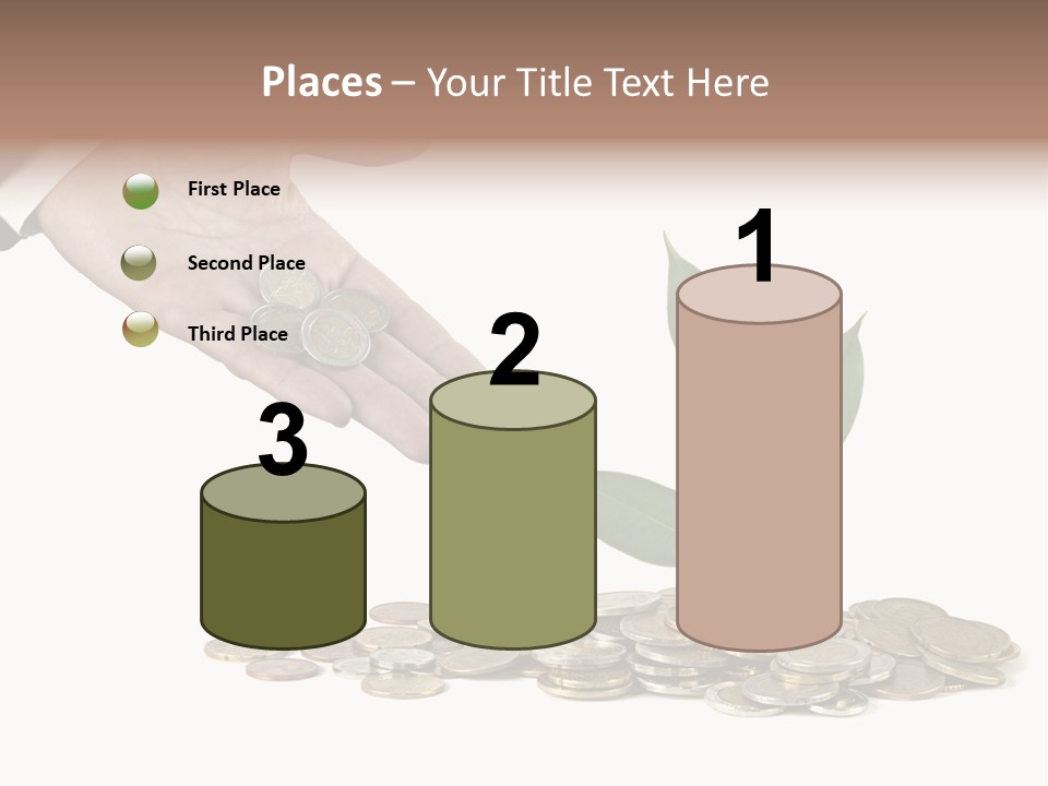 Man Currency Reforestation PowerPoint Template