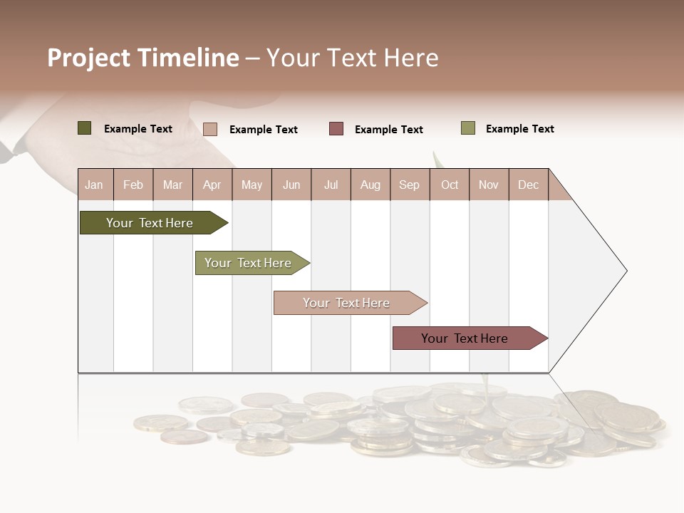 Man Currency Reforestation PowerPoint Template