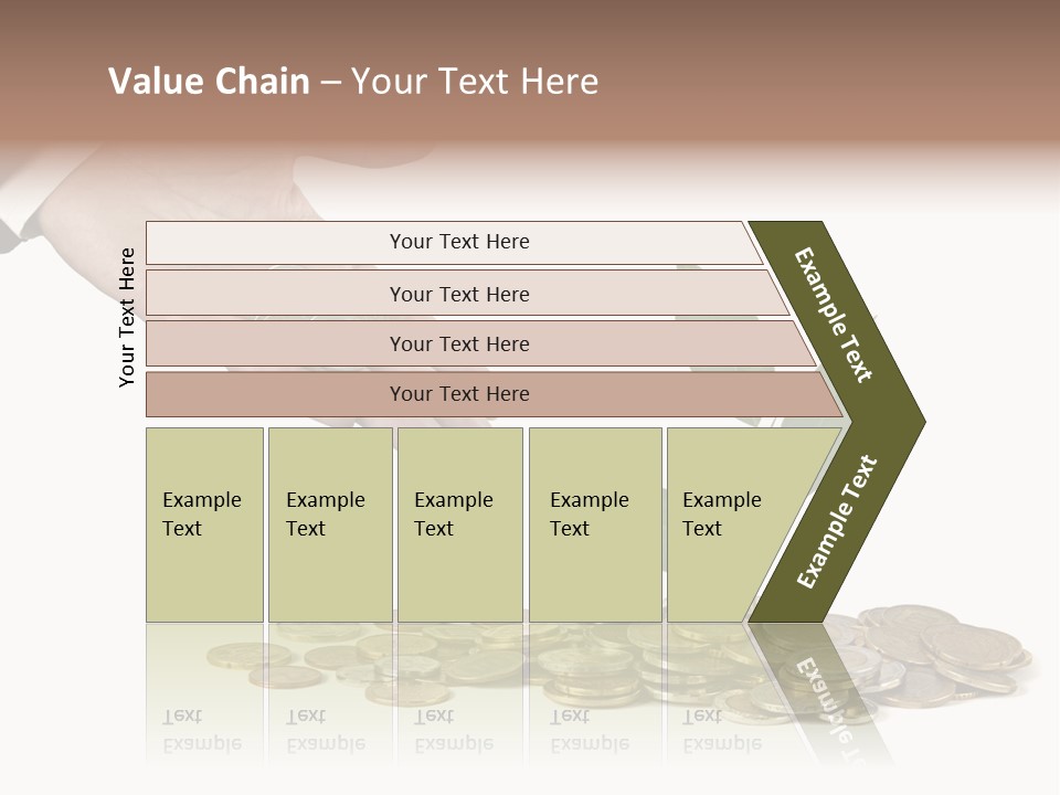 Man Currency Reforestation PowerPoint Template