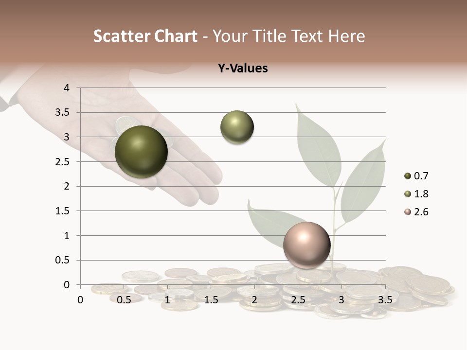 Man Currency Reforestation PowerPoint Template