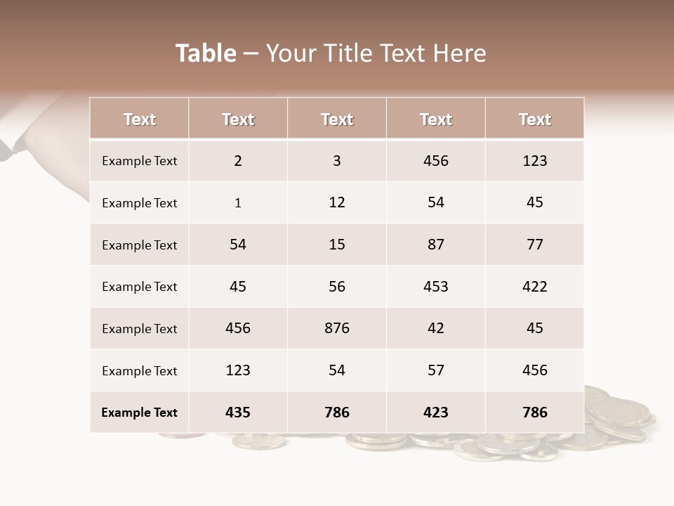 Man Currency Reforestation PowerPoint Template