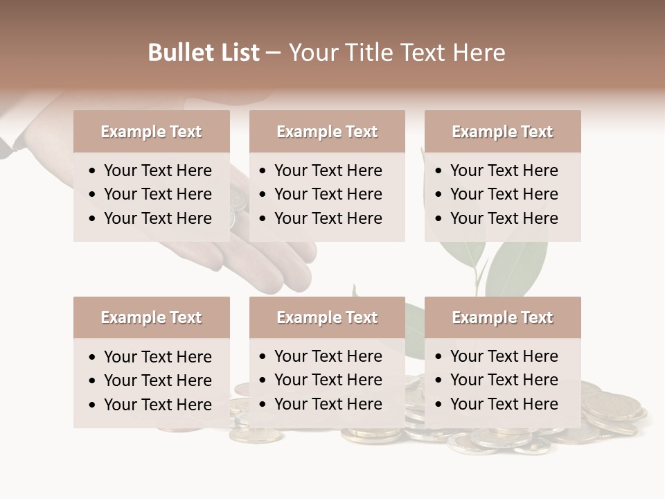 Man Currency Reforestation PowerPoint Template