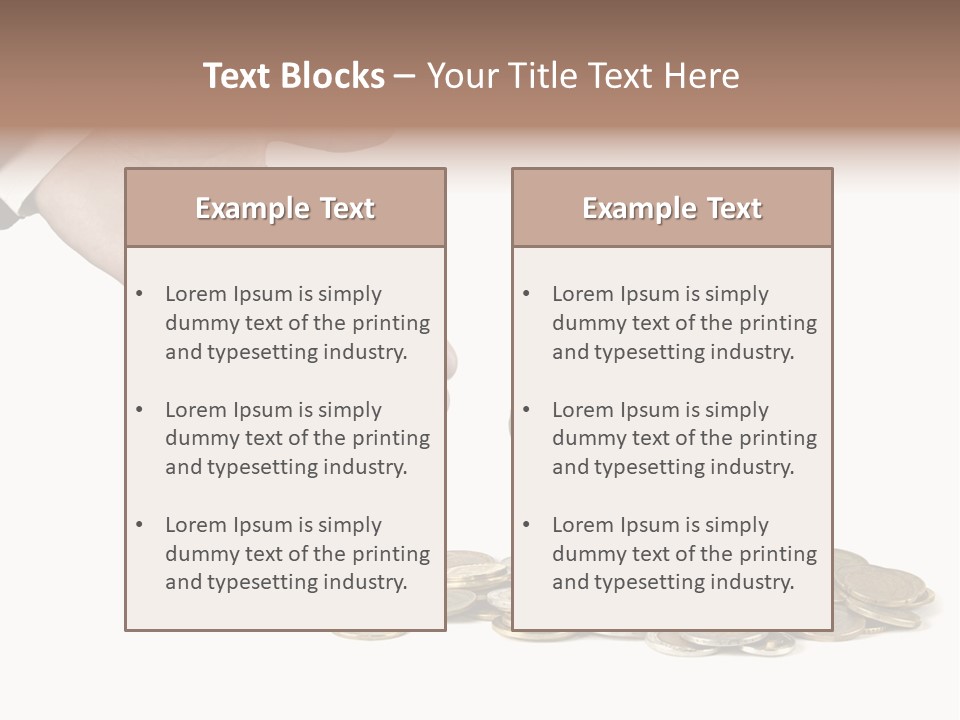 Man Currency Reforestation PowerPoint Template