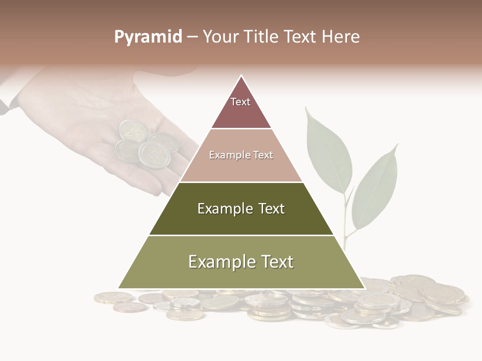 Man Currency Reforestation PowerPoint Template