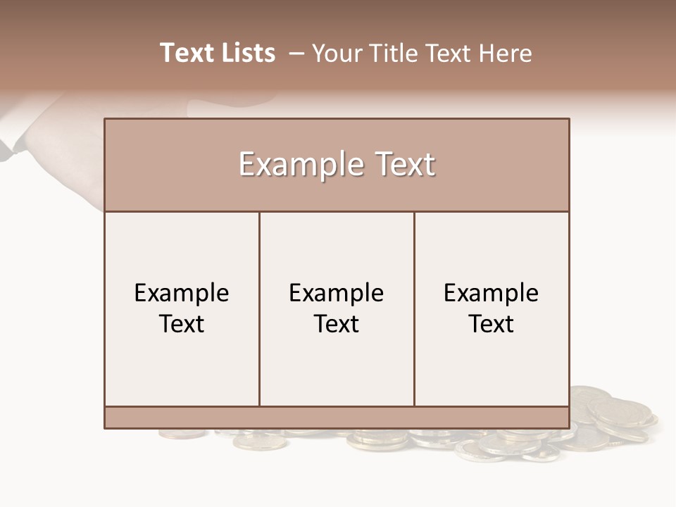 Man Currency Reforestation PowerPoint Template