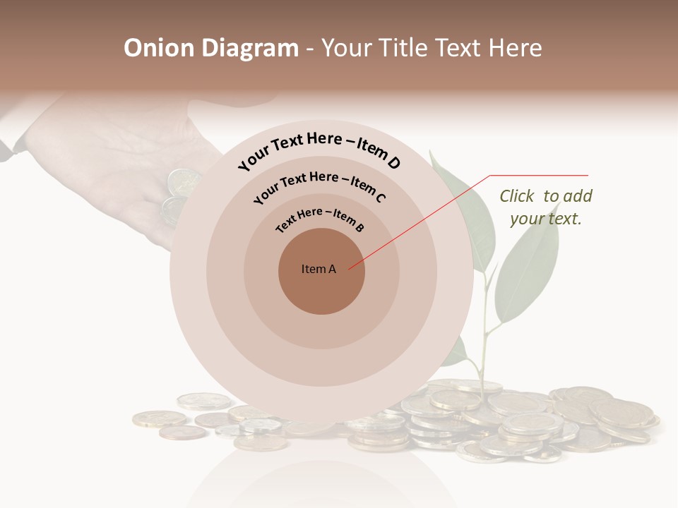 Man Currency Reforestation PowerPoint Template