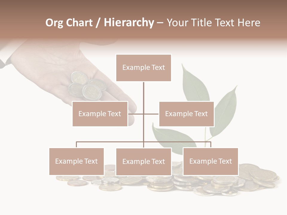 Man Currency Reforestation PowerPoint Template