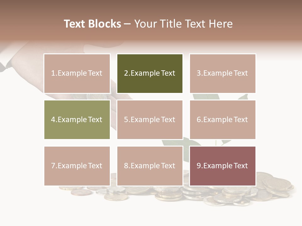 Man Currency Reforestation PowerPoint Template