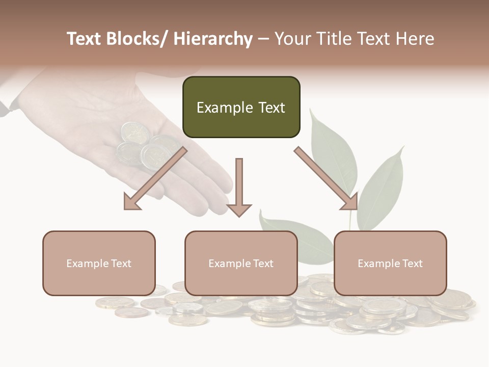 Man Currency Reforestation PowerPoint Template