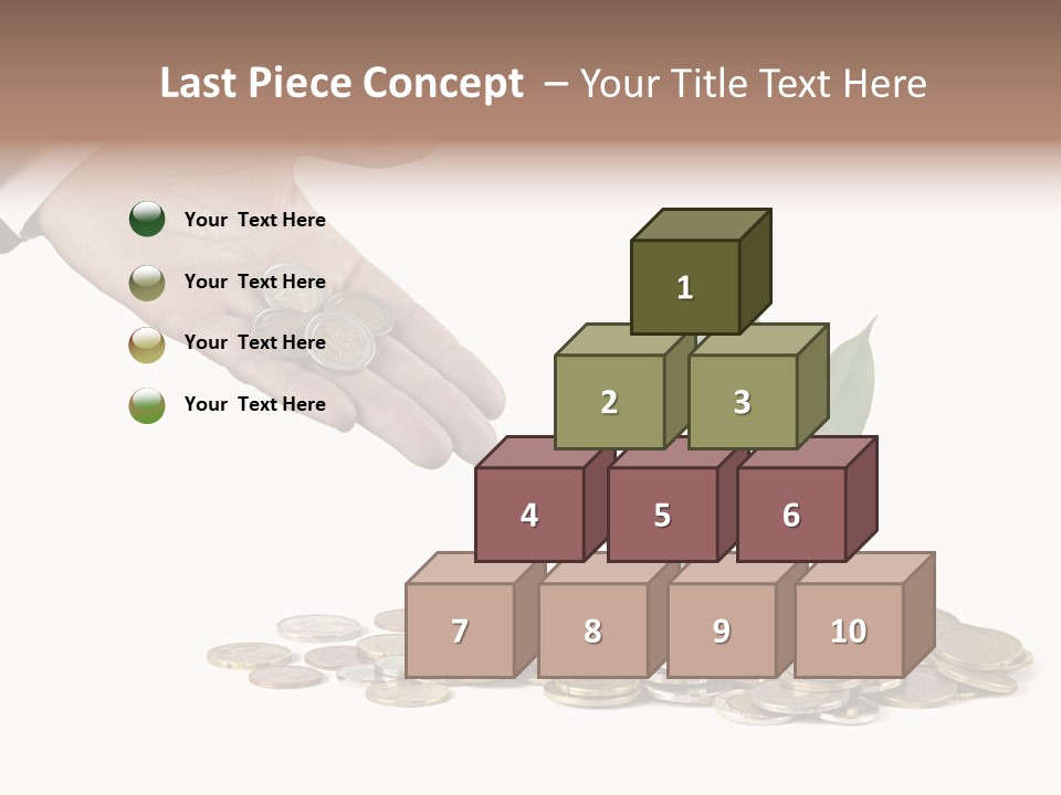 Man Currency Reforestation PowerPoint Template