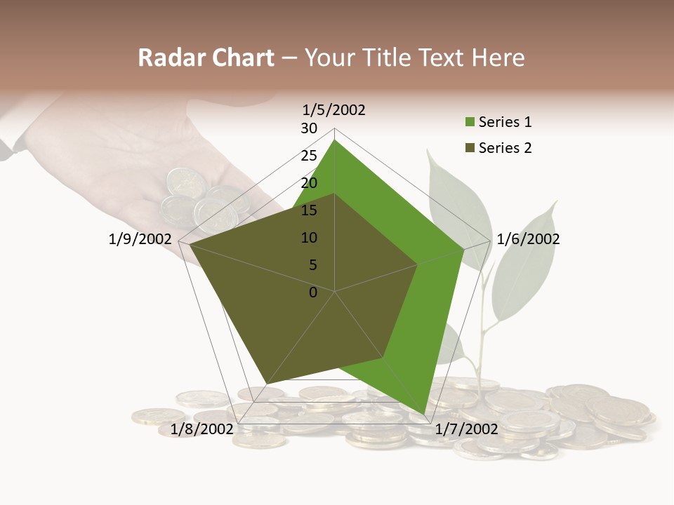 Man Currency Reforestation PowerPoint Template