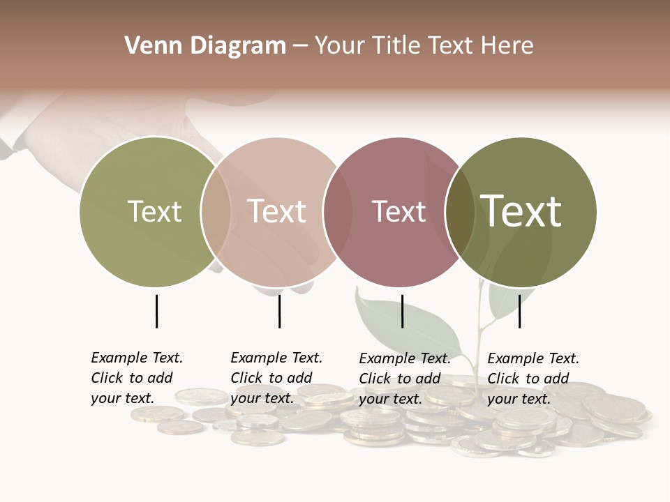 Man Currency Reforestation PowerPoint Template