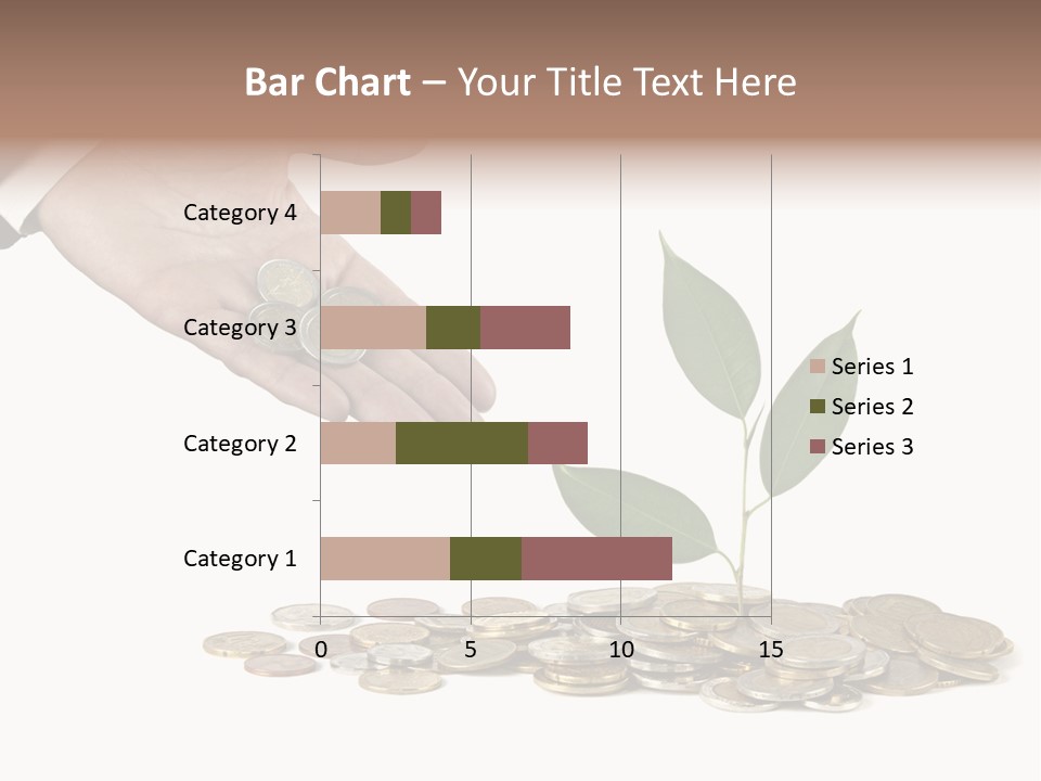 Man Currency Reforestation PowerPoint Template