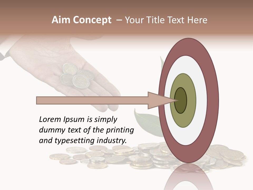 Man Currency Reforestation PowerPoint Template