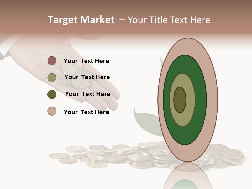 Man Currency Reforestation PowerPoint Template